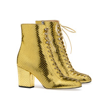 Sergio Rossi Boots Leather in Gold
