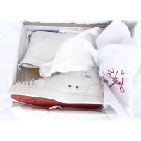 Christian Louboutin Sneaker in Pelle in Bianco