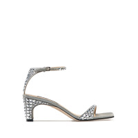 Sergio Rossi Sandals Suede in Silvery