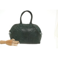 Yves Saint Laurent Handtasche aus Leder in Grün