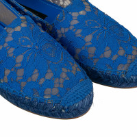 Dolce & Gabbana Slipper/Ballerinas aus Viskose in Blau