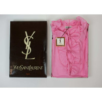 Yves Saint Laurent Robe en Coton en Rose/pink
