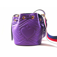 Gucci Shopper in Pelle in Viola