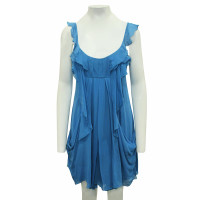 Bcbg Max Azria Vestito in Seta in Blu