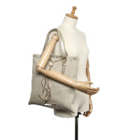 Yves Saint Laurent Tote Bag aus Canvas in Beige