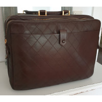 Chanel Reisetasche aus Leder in Braun
