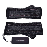 Dolce & Gabbana Handschuhe aus Kaschmir in Schwarz