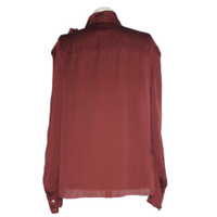 Prada Top Silk in Bordeaux