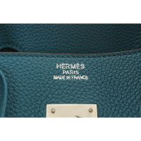 Hermès Handtas Leer in Petrol