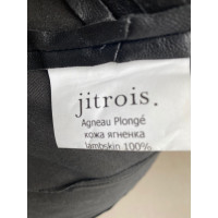 Jitrois Robe en Cuir en Noir