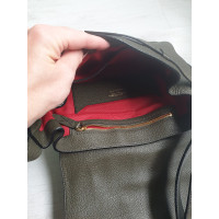 Lancel Handtasche aus Leder in Khaki