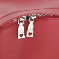 Moschino Love Sac à dos en Cuir en Rouge