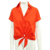 Hermès Oberteil aus Baumwolle in Orange