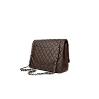 Chanel Classic Flap Bag Maxi Leather in Brown