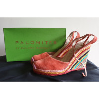 Paloma Barcelo Chaussures compensées en Daim
