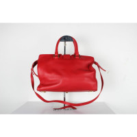 Saint Laurent Cabas Chyc in Pelle in Rosso