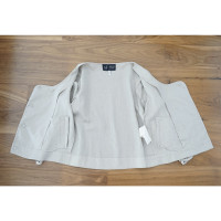 Armani Jeans Jacke/Mantel aus Leinen in Grau