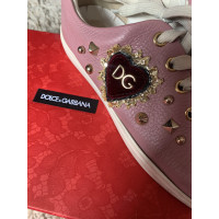 Dolce & Gabbana Chaussures à lacets en Cuir en Rose/pink