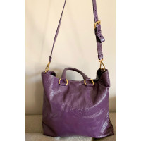 Prada Tote bag Patent leather in Violet