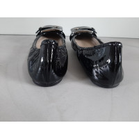 Dior Slipper/Ballerinas aus Lackleder in Schwarz