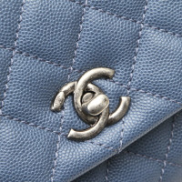 Chanel Coco Leer in Blauw