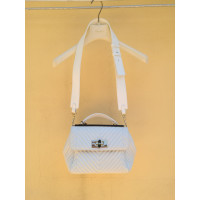 Giorgio Armani Umhängetasche aus Leder in Weiß
