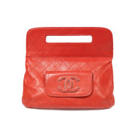 Chanel Clutch Leer in Rood