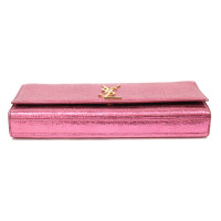Saint Laurent Kate Clutch Leather in Pink