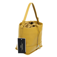 Max Mara Handbag Leather in Yellow