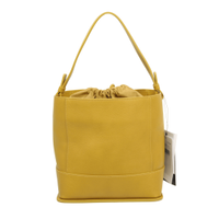 Max Mara Handtasche aus Leder in Gelb