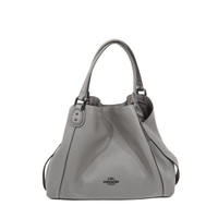 Coach Handbag Leather in Grey