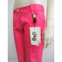 D&G Trousers Cotton in Fuchsia