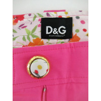 D&G Trousers Cotton in Fuchsia