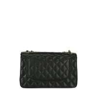 Chanel Classic Flap Bag Leer in Zwart