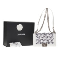 Chanel Boy Bag in Pelle in Bianco