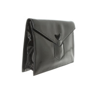 Yves Saint Laurent Clutch Bag Patent leather in Black