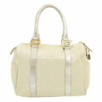 Fendi Handbag Canvas in Silvery