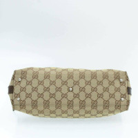 Gucci Handtas Canvas in Beige