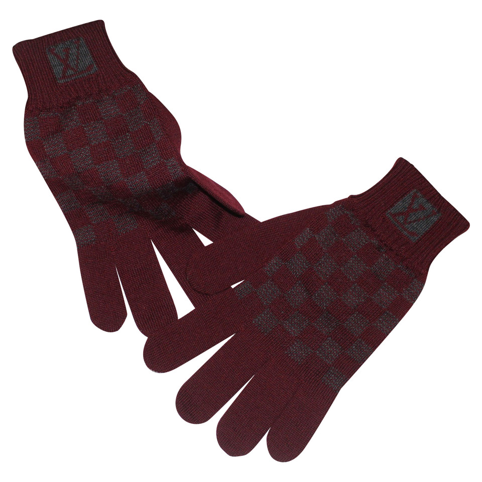 Louis Vuitton Handschuhe mit Damier-Muster
