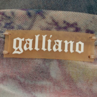 John Galliano Kleid mit buntem Muster