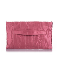 Prada Clutch Bag Silk in Pink