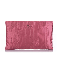 Prada Clutch Bag Silk in Pink