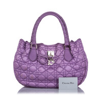 Christian Dior Handbag Cotton in Violet