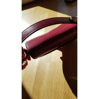 Christian Dior Saddle Bag aus Leder in Rot