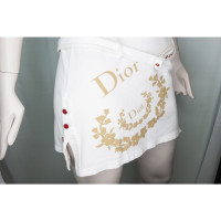 Christian Dior Robe en Coton en Blanc