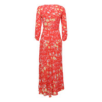 Rixo Kleid aus Viskose in Rot