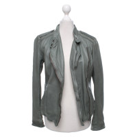 Muubaa Jacke/Mantel aus Leder in Grün