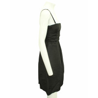 Dolce & Gabbana Kleid aus Leinen in Schwarz