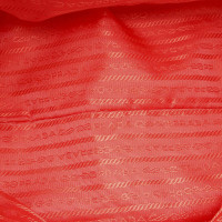 Prada Umhängetasche aus Baumwolle in Rot