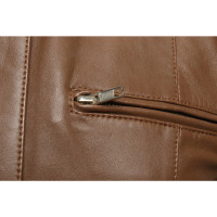 Stefanel Jacket/Coat Leather in Brown
